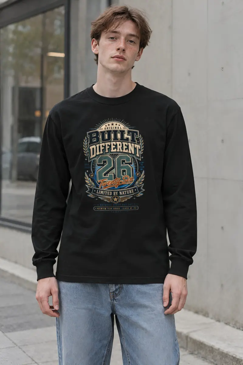 "Built Different 26" Unisex Longsleeve T-shirt
