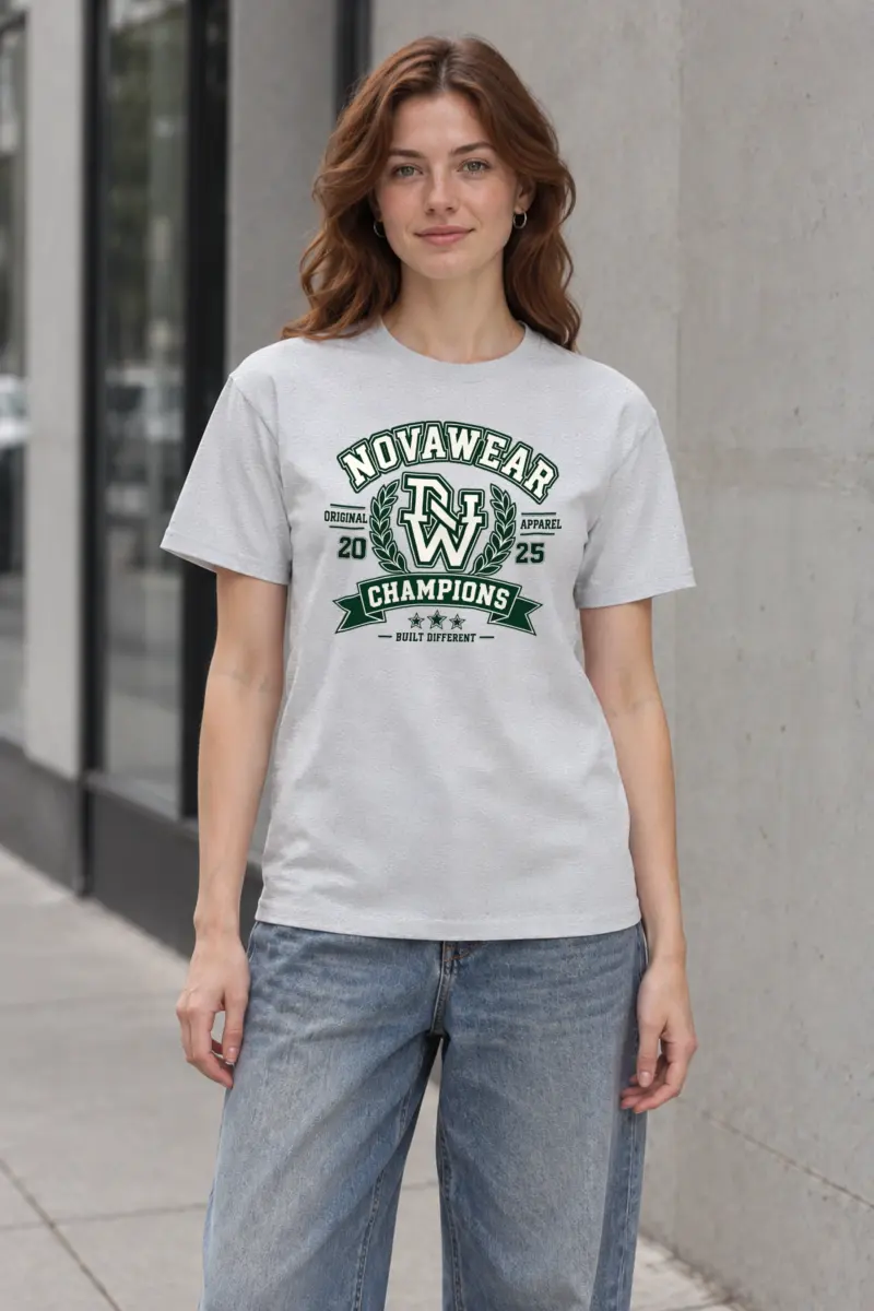 "Built Different Champions" Heavyweight Unisex Crewneck T-shirt