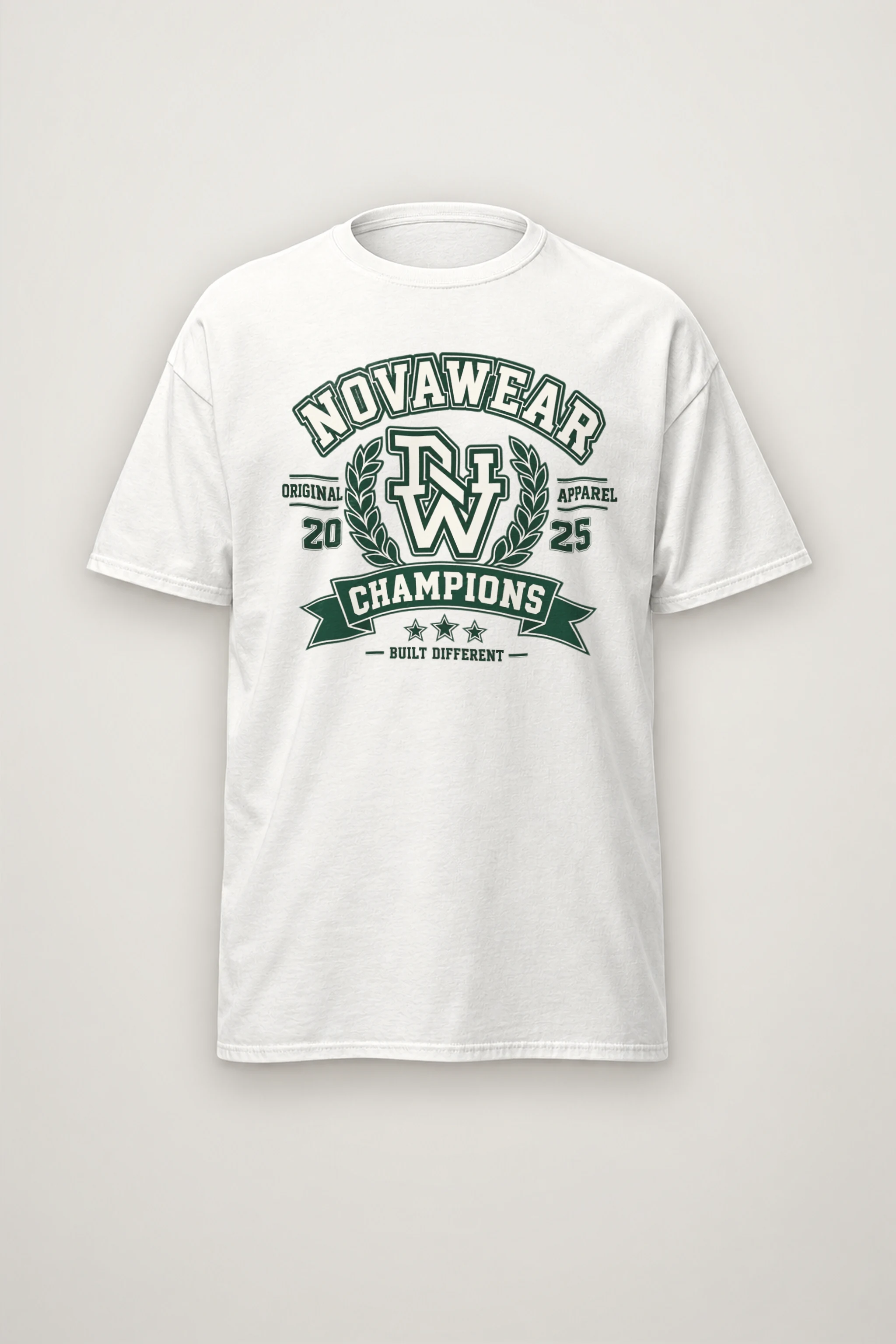 "Built Different Champions" Heavyweight Unisex Crewneck T-shirt