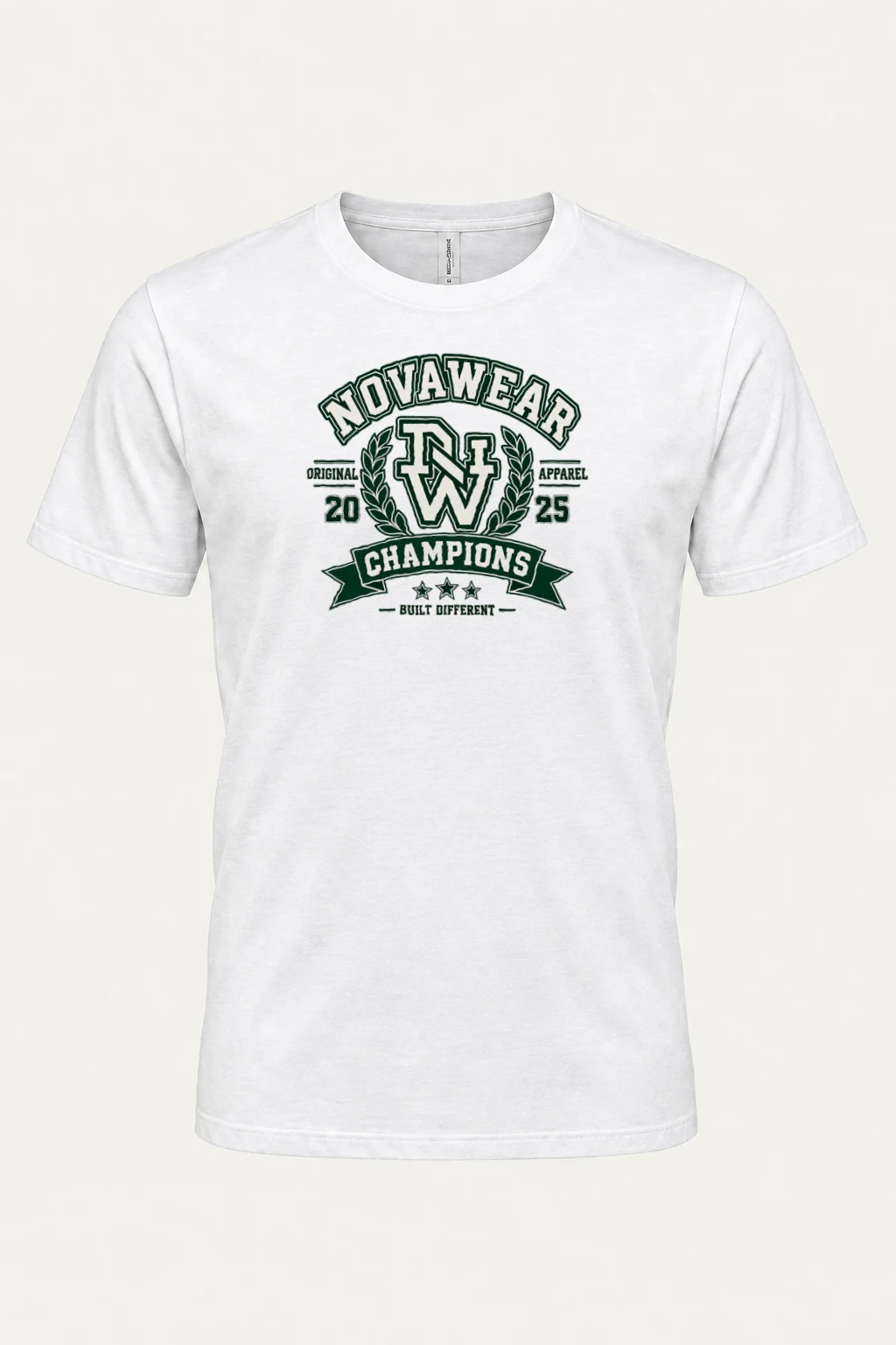"Built Different Champions" Heavyweight Unisex Crewneck T-shirt | Gildan 5000