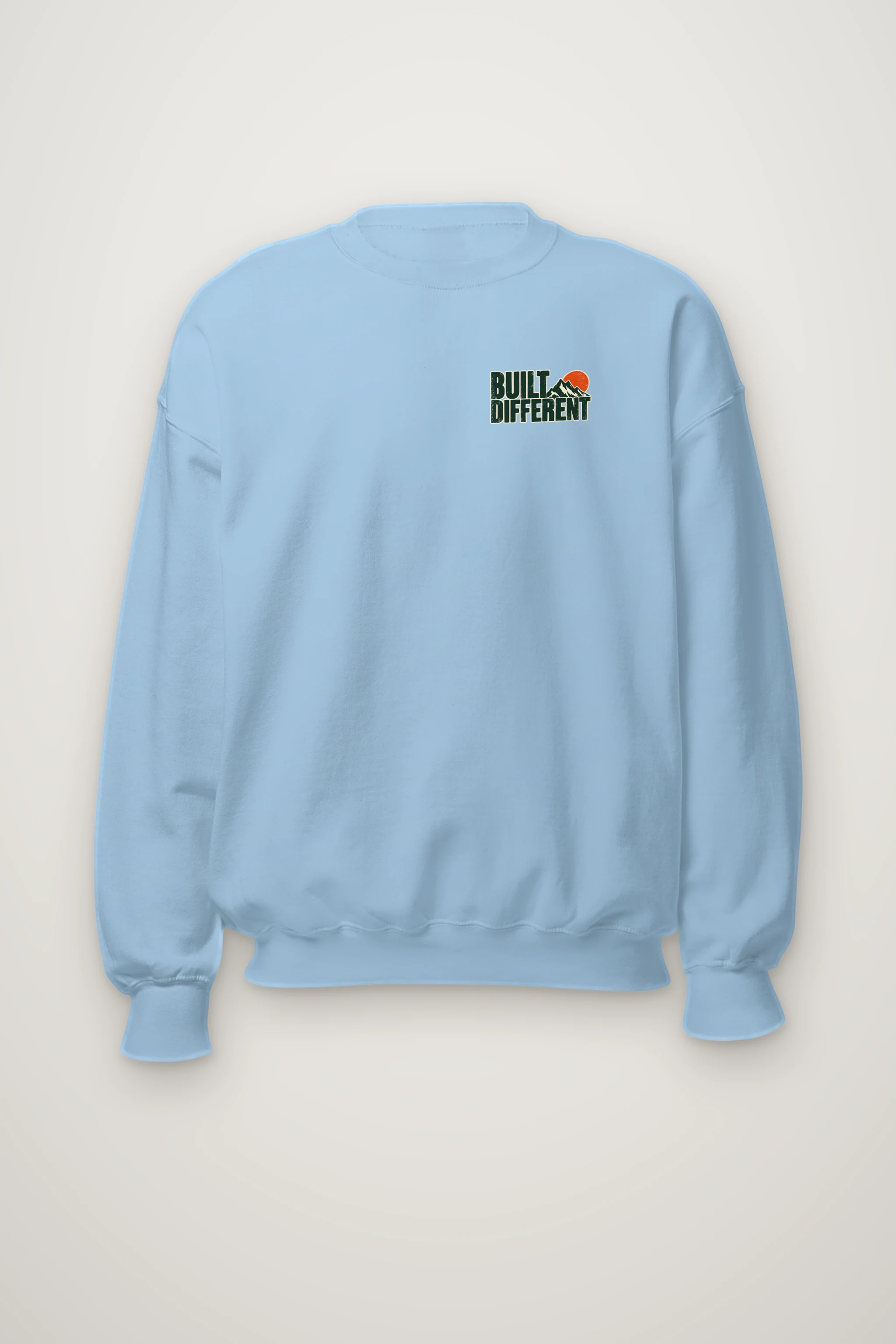 "Built Different Explore Further" Heavy Blend Unisex Crewneck Sweatshirt