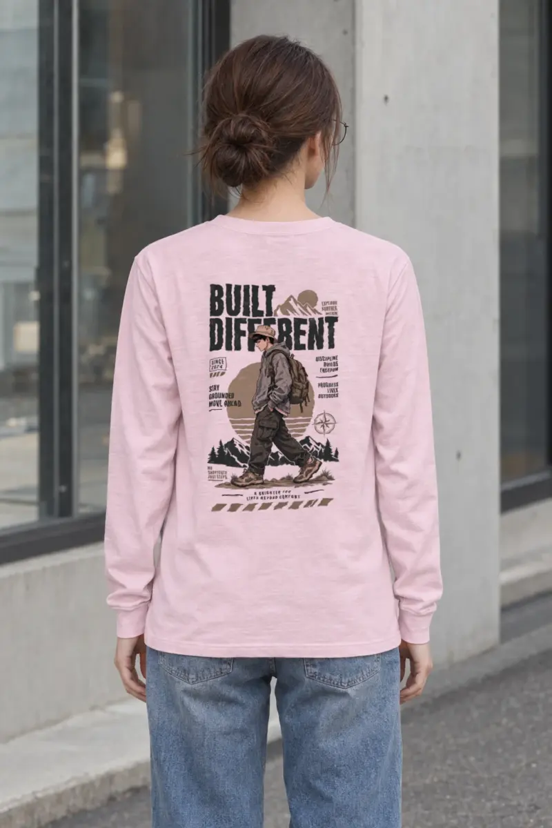 "Built Different Explore Further" Unisex Longsleeve T-shirt