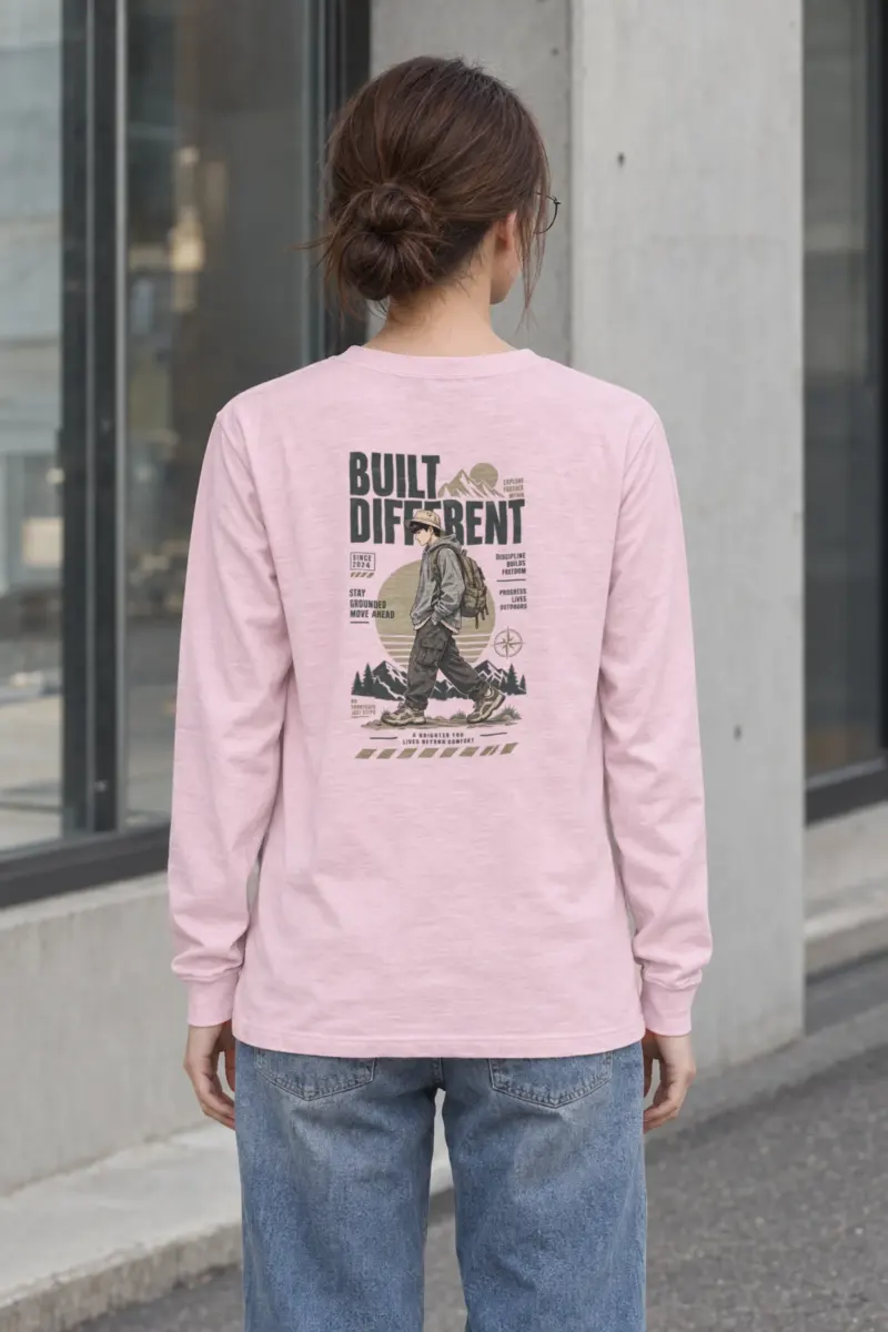 "Built Different Explore Further" Unisex Longsleeve T-shirt