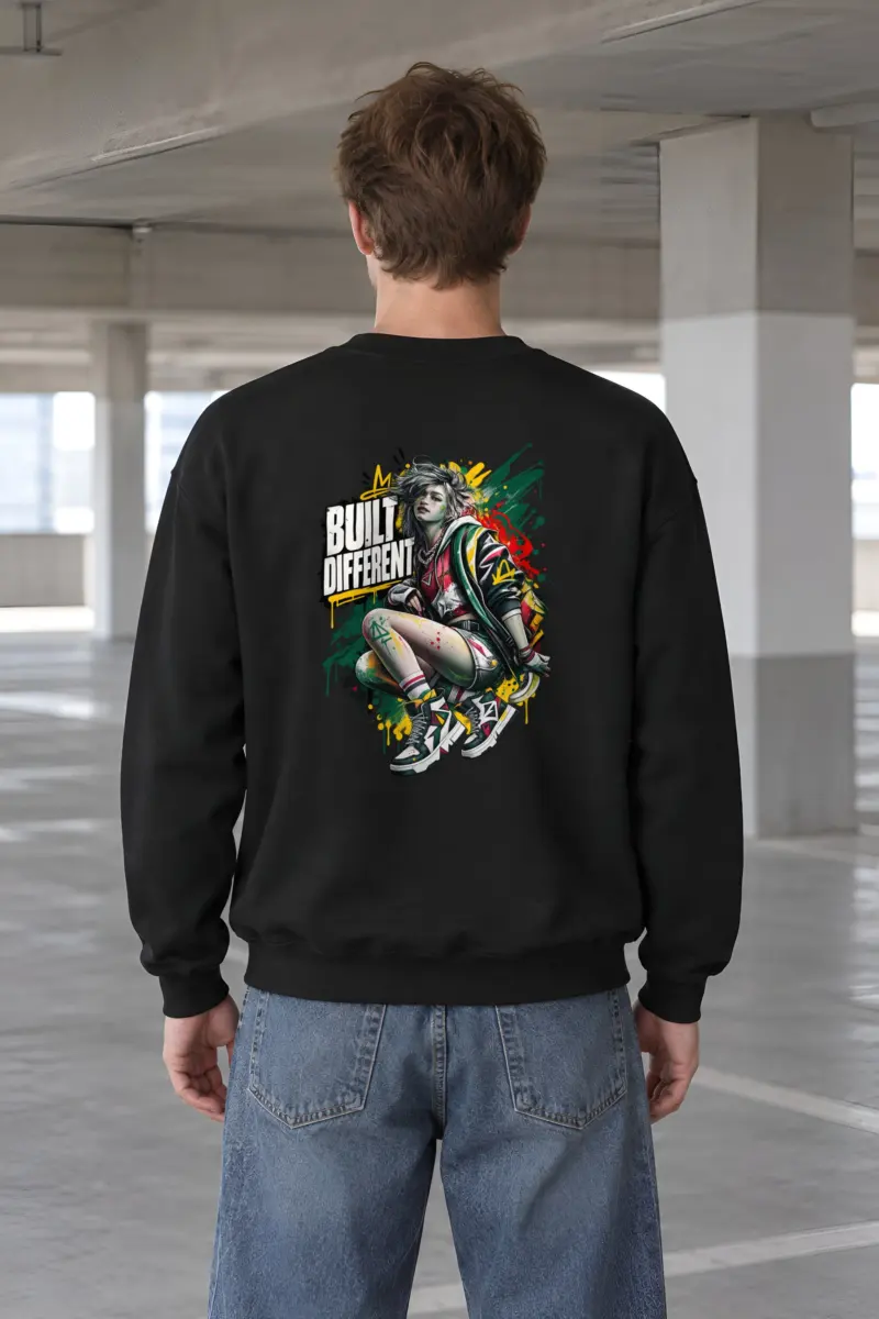 "Built Different" Heavy Blend Unisex Crewneck Sweatshirt