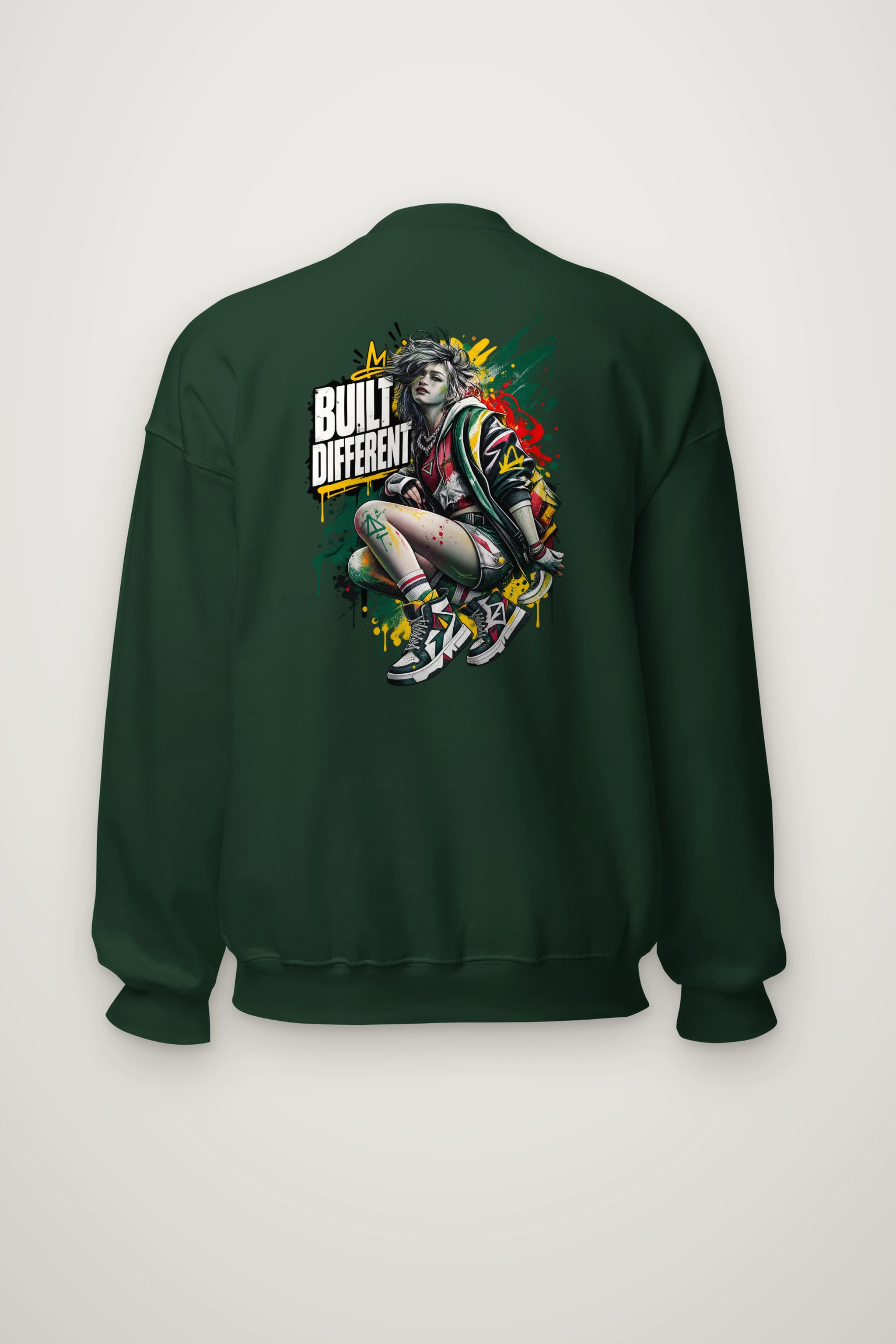 "Built Different" Heavy Blend Unisex Crewneck Sweatshirt