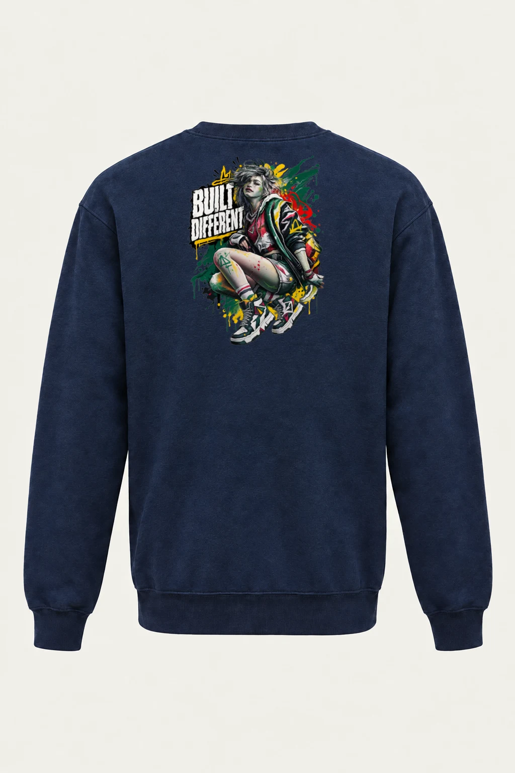 "Built Different" Heavy Blend Unisex Crewneck Sweatshirt | Gildan 18000