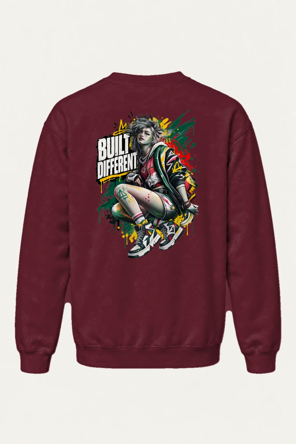 "Built Different" Heavy Blend Unisex Crewneck Sweatshirt | Gildan 18000