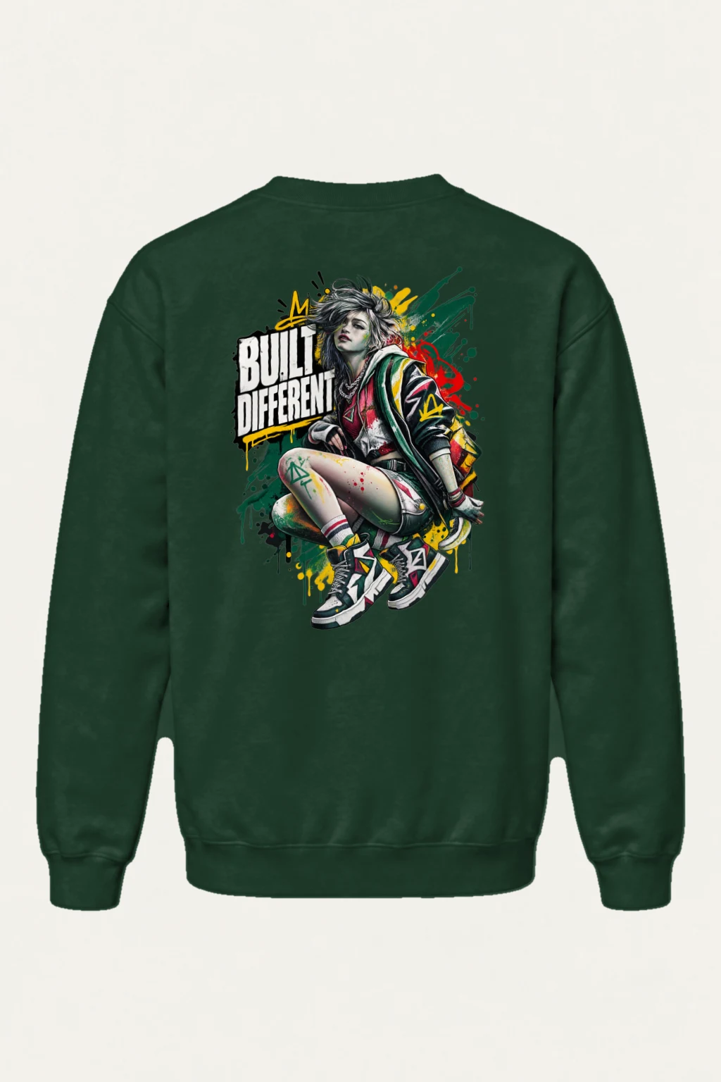 "Built Different" Heavy Blend Unisex Crewneck Sweatshirt | Gildan 18000