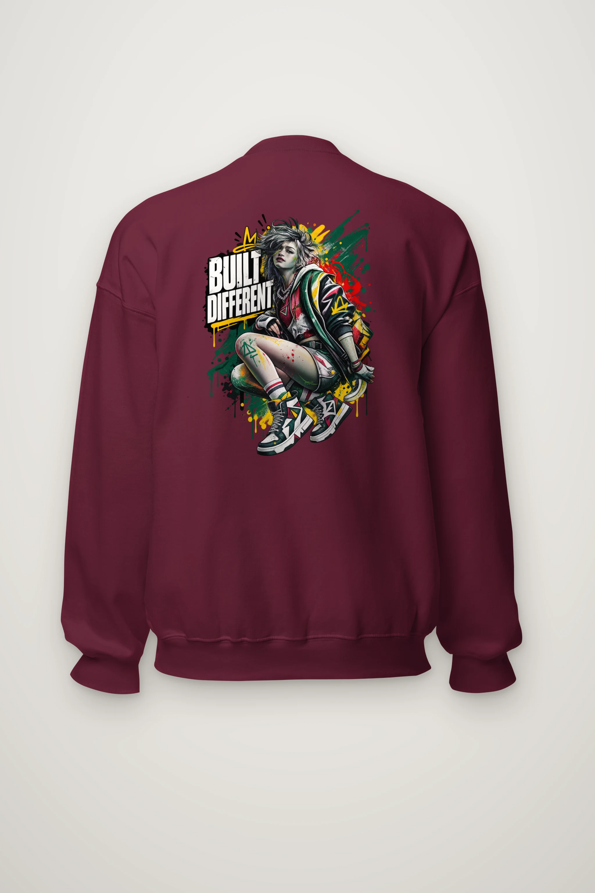 "Built Different" Heavy Blend Unisex Crewneck Sweatshirt