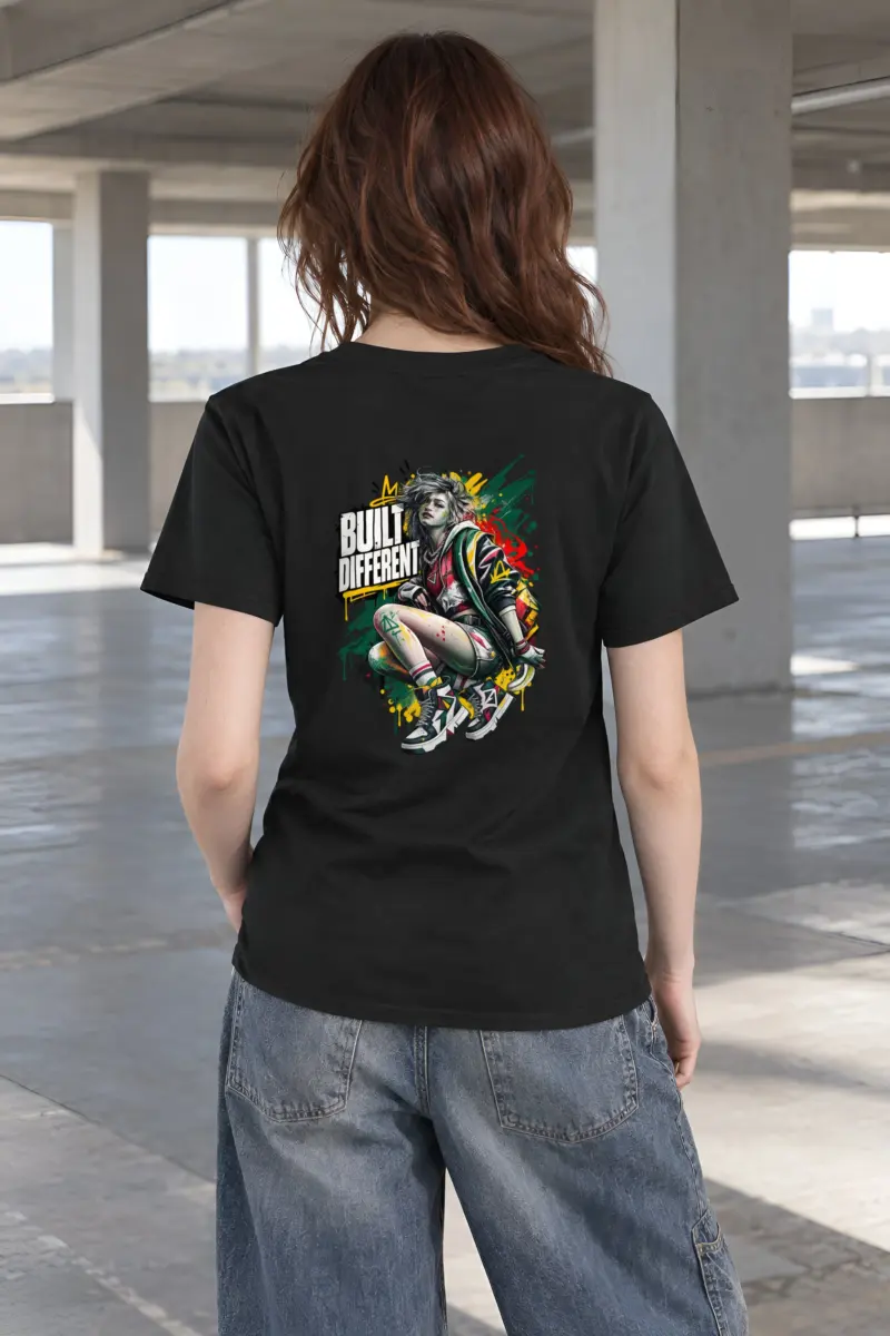 "Built Different" Heavyweight Unisex Crewneck T-shirt