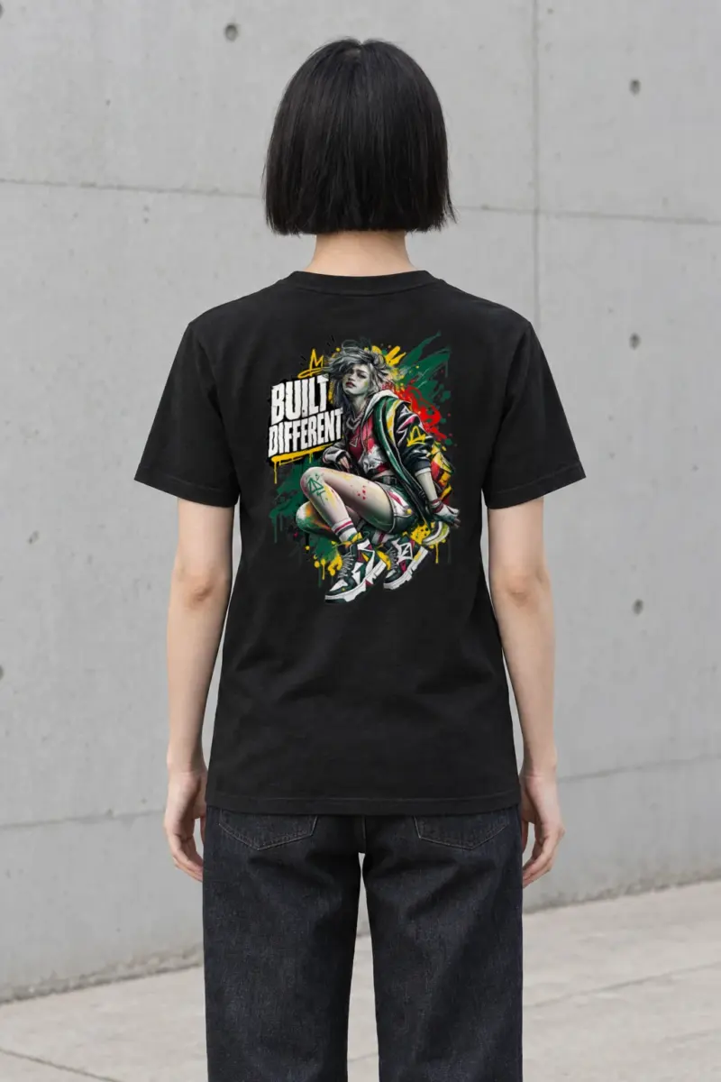 "Built Different" Heavyweight Unisex Crewneck T-shirt | Gildan 5000