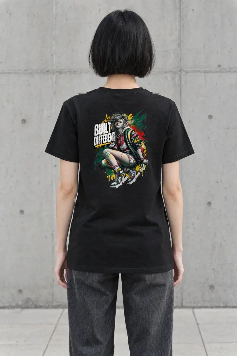 "Built Different" Heavyweight Unisex Crewneck T-shirt
