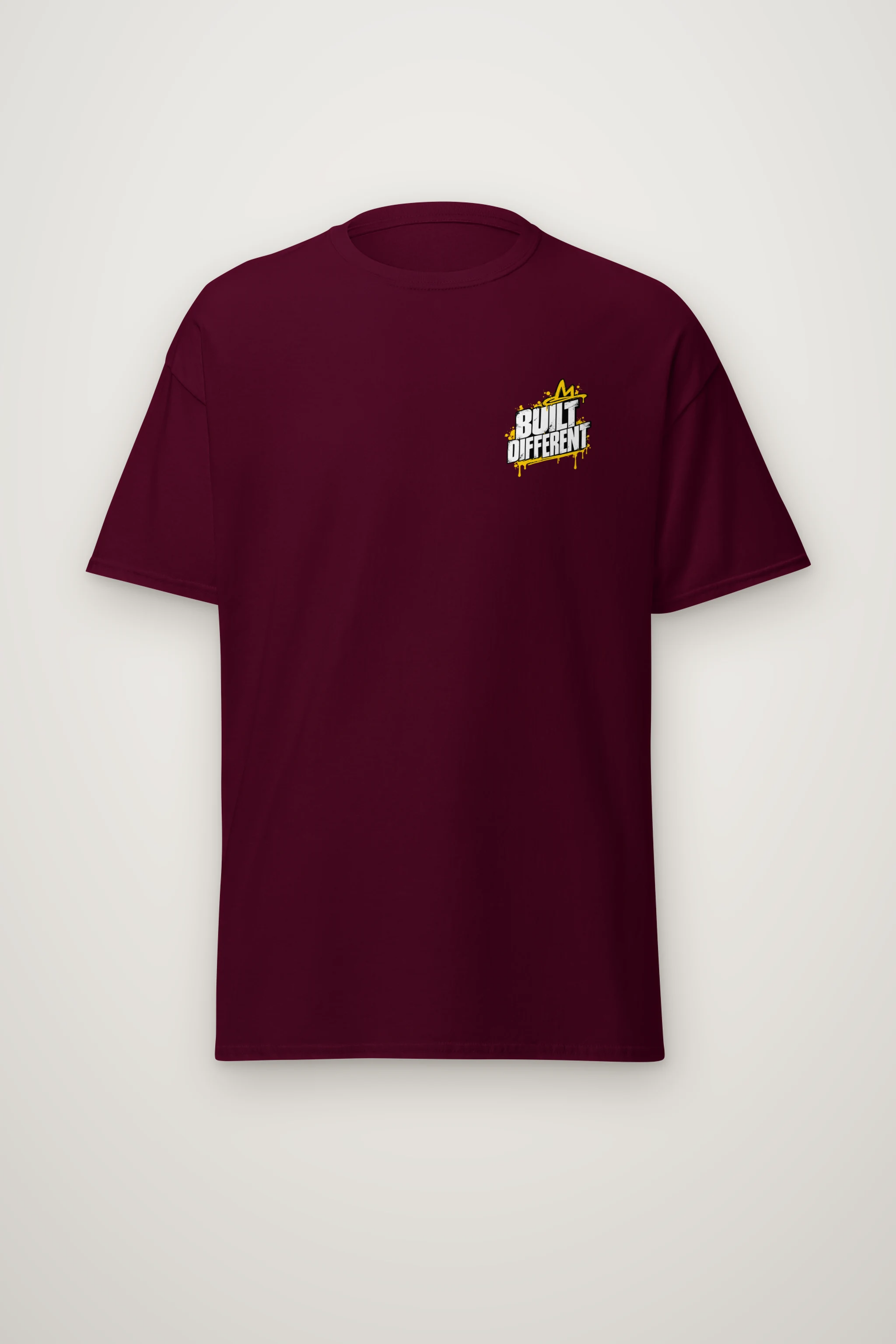 "Built Different" Heavyweight Unisex Crewneck T-shirt