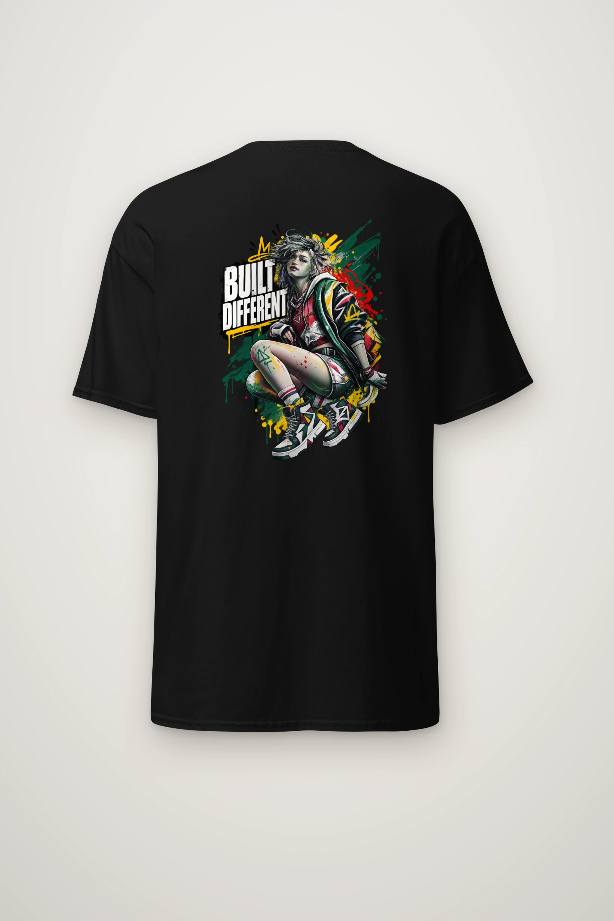 "Built Different" Heavyweight Unisex Crewneck T-shirt