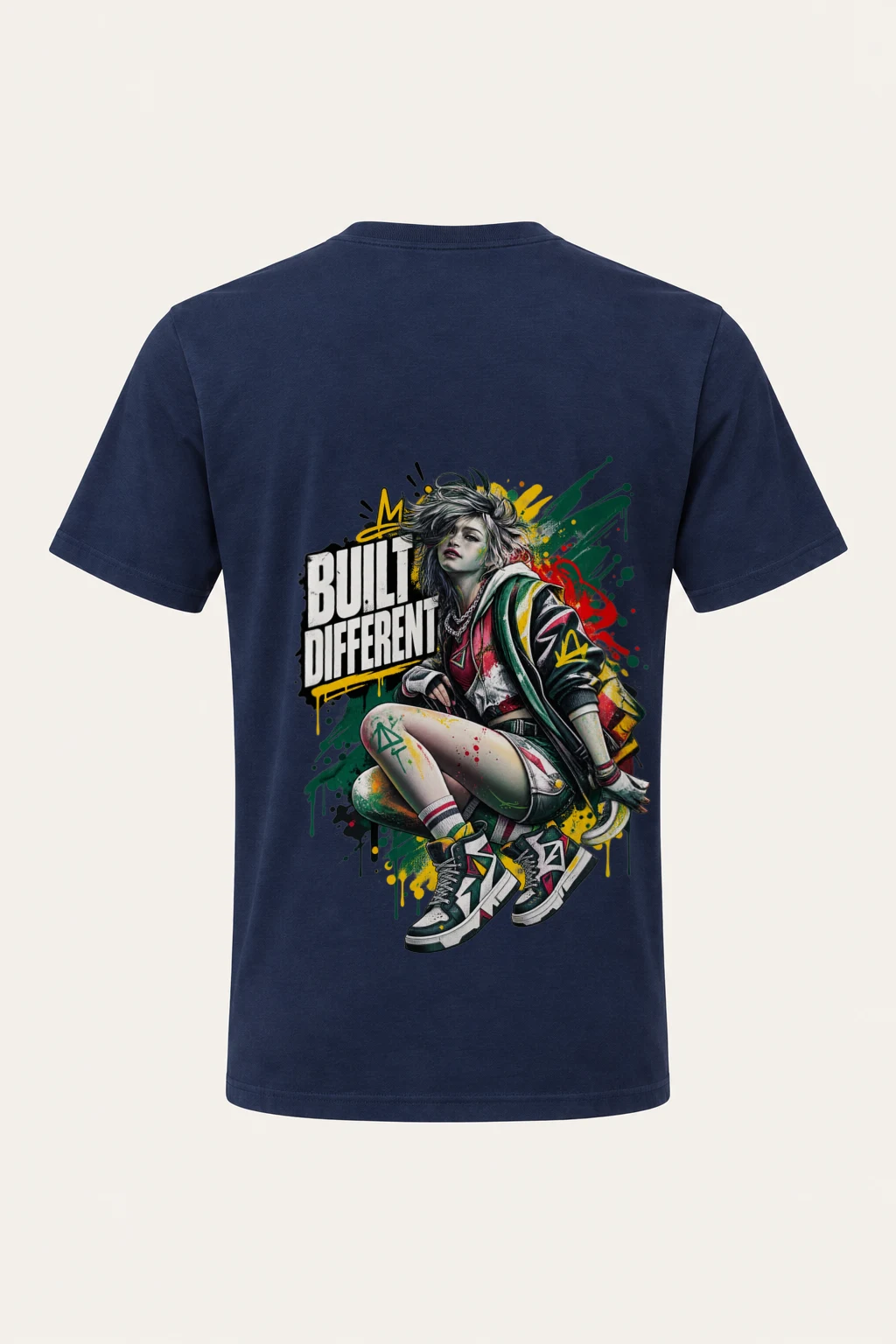 "Built Different" Heavyweight Unisex Crewneck T-shirt | Gildan 5000