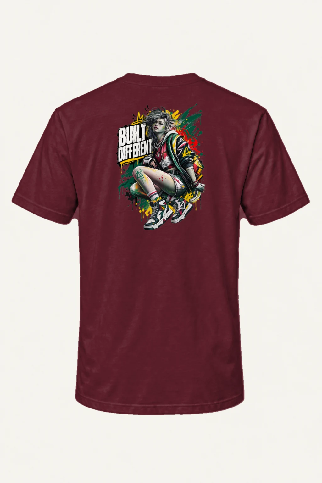 "Built Different" Heavyweight Unisex Crewneck T-shirt | Gildan 5000