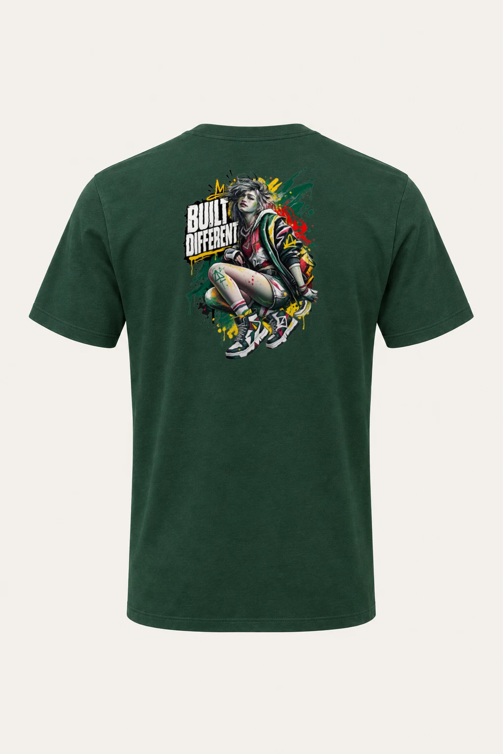 "Built Different" Heavyweight Unisex Crewneck T-shirt | Gildan 5000