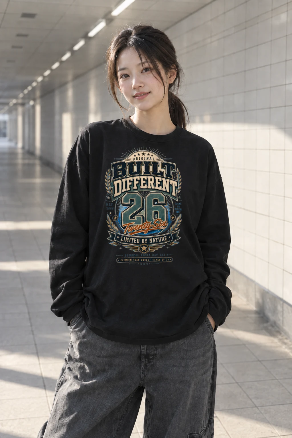 "Built Different" Unisex Longsleeve T-shirt | Gildan 2400