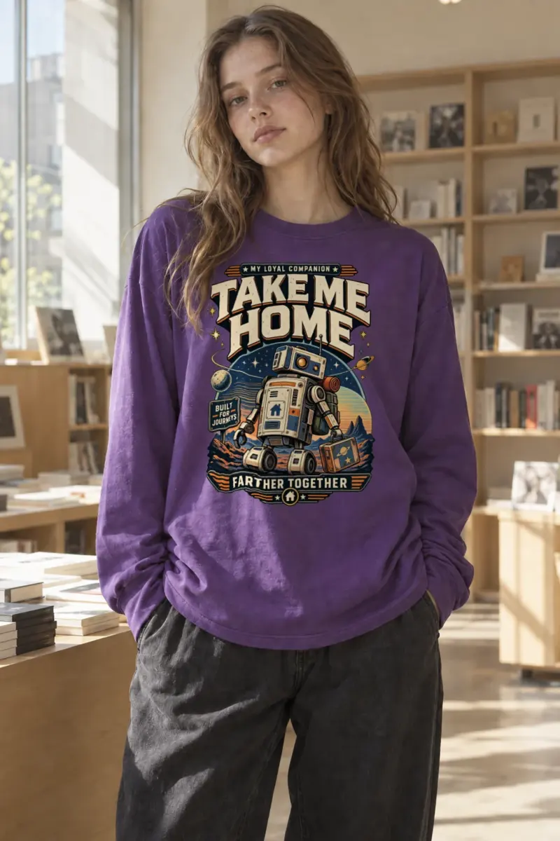 "Built For Journeys" Unisex Longsleeve T-shirt | Gildan 2400