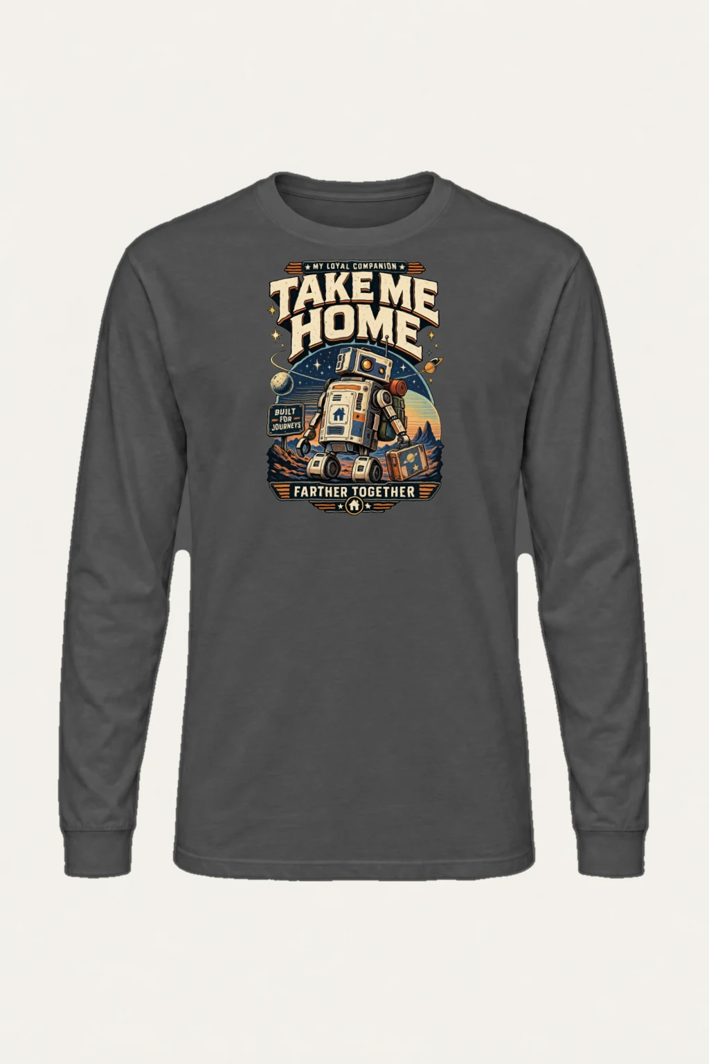 "Built For Journeys" Unisex Longsleeve T-shirt | Gildan 2400