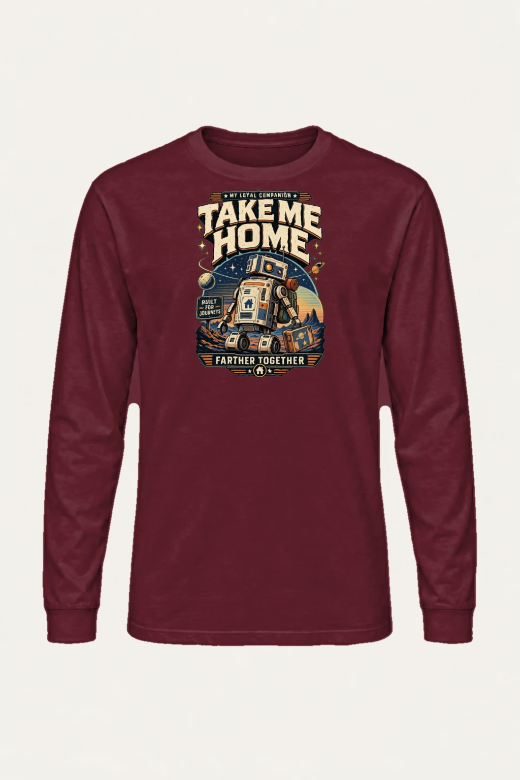 "Built For Journeys" Unisex Longsleeve T-shirt | Gildan 2400