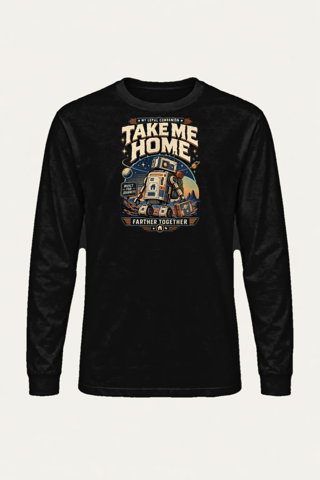 "Built For Journeys" Unisex Longsleeve T-shirt | Gildan 2400