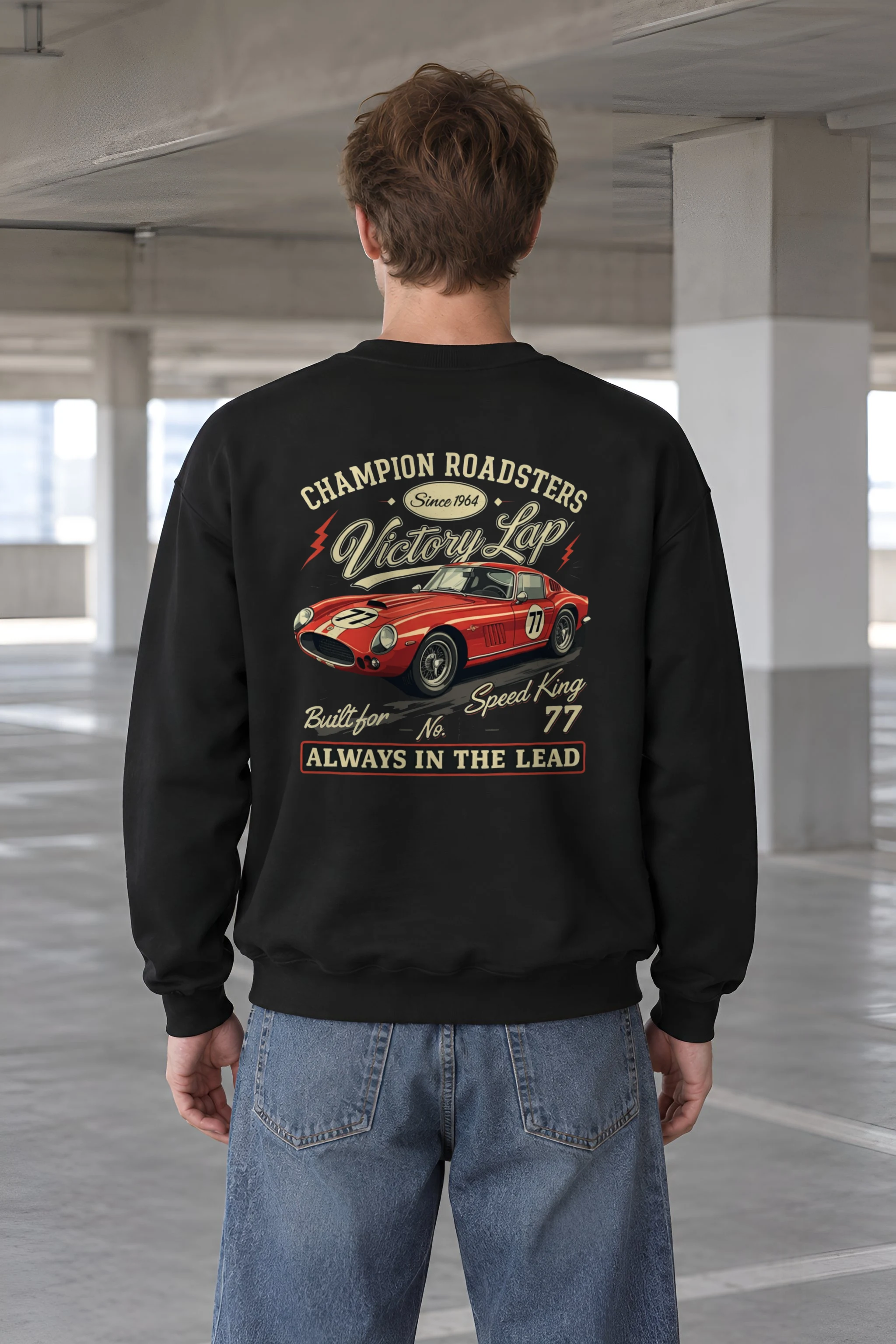 "Built For Speed" 1 Crewneck Sweatshirt