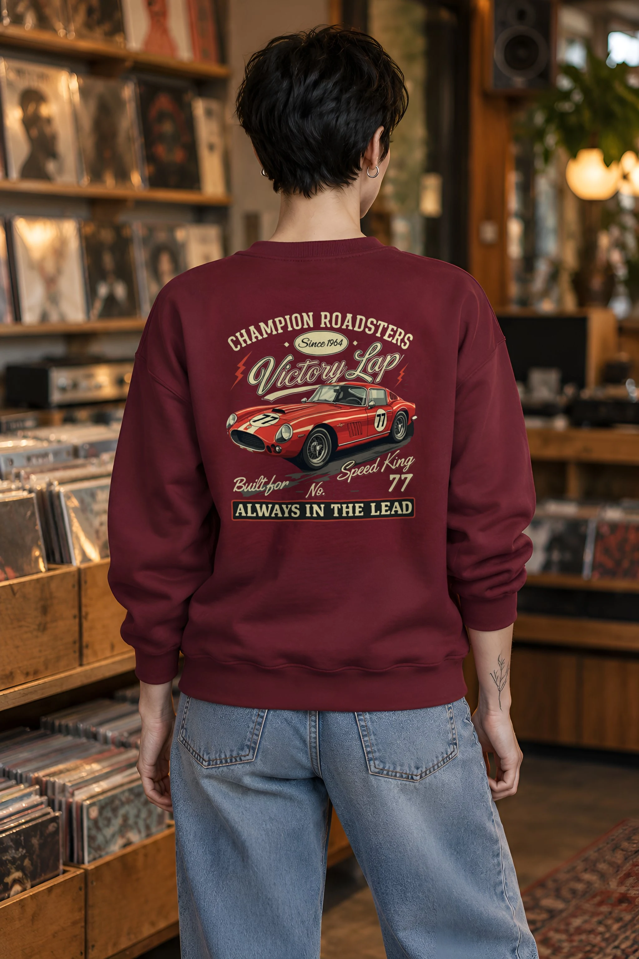 "Built For Speed" 1 Crewneck Sweatshirt