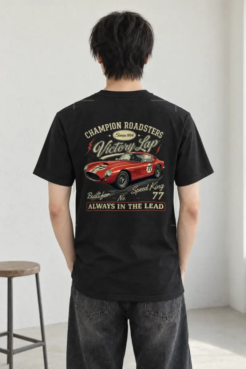 "Built For Speed" Heavyweight Unisex Crewneck T-shirt
