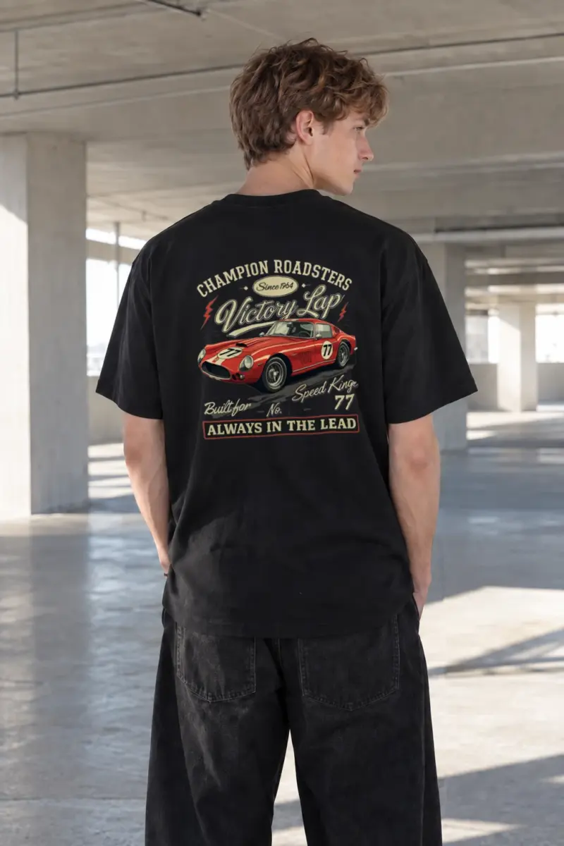 "Built For Speed" Heavyweight Unisex Crewneck T-shirt | Gildan 5000