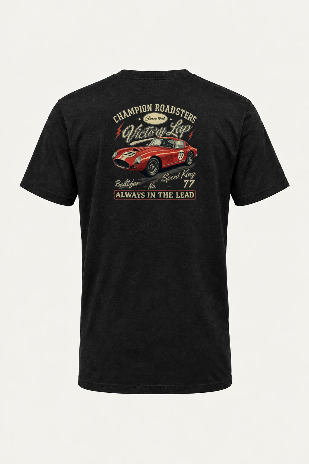 "Built For Speed" Heavyweight Unisex Crewneck T-shirt | Gildan 5000
