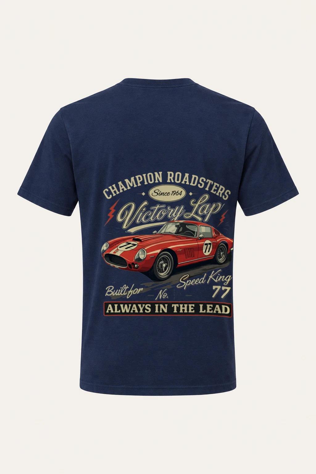 "Built For Speed" Heavyweight Unisex Crewneck T-shirt | Gildan 5000