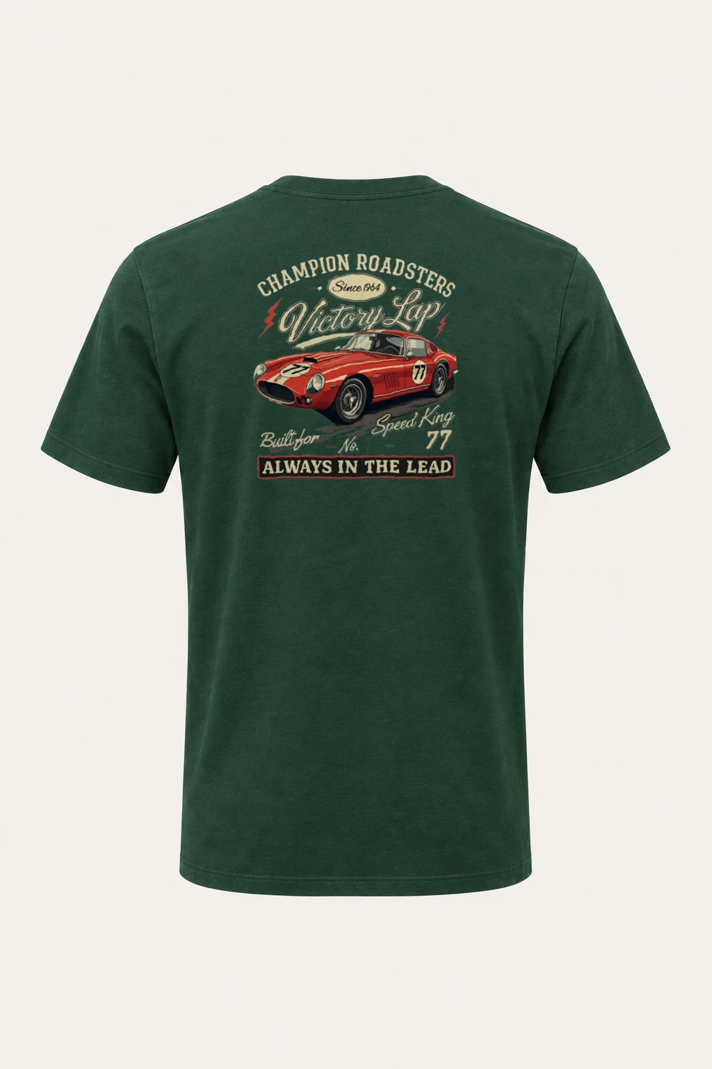 "Built For Speed" Heavyweight Unisex Crewneck T-shirt | Gildan 5000