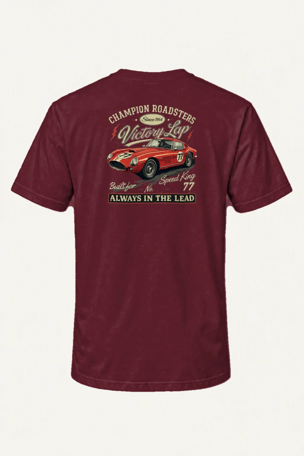 "Built For Speed" Heavyweight Unisex Crewneck T-shirt | Gildan 5000