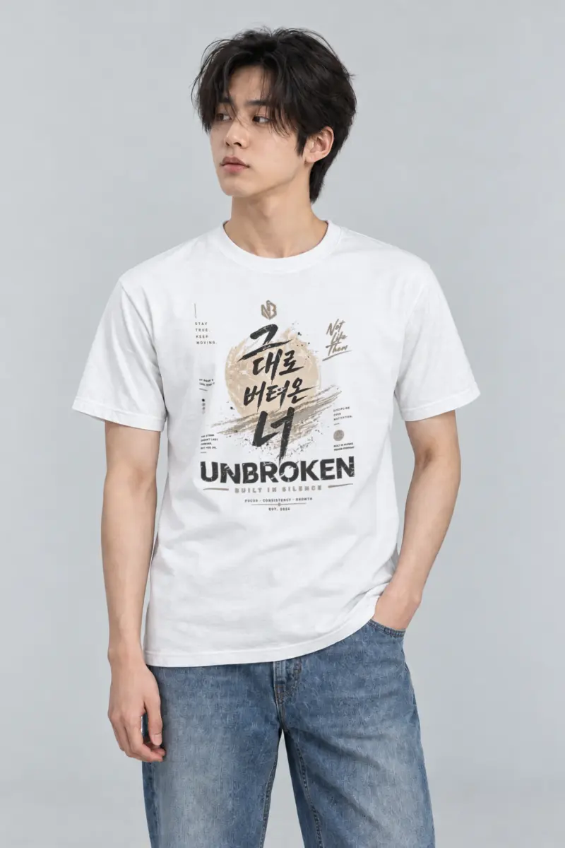 "Built In Silence" Heavyweight Unisex Crewneck T-shirt
