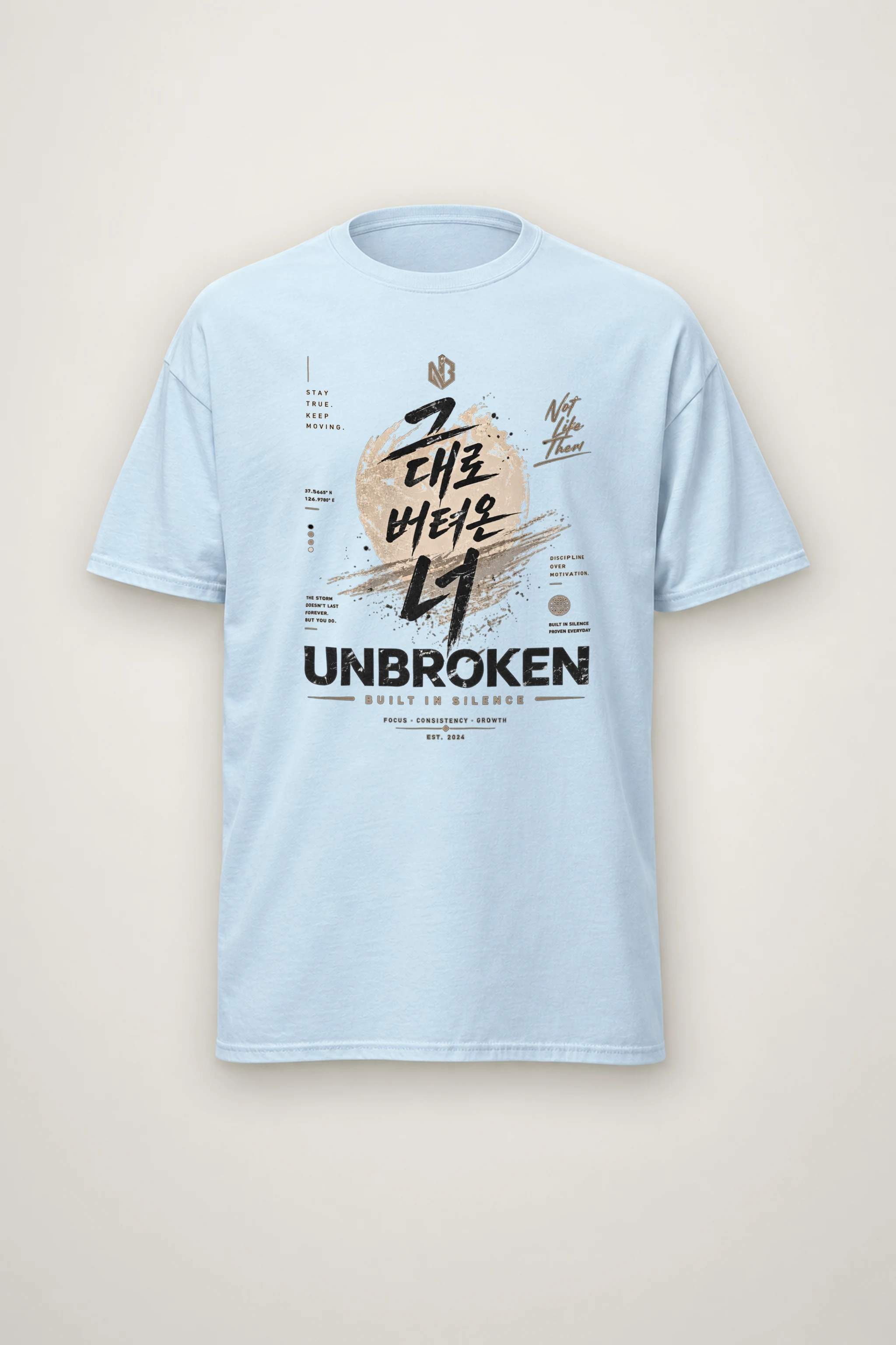 "Built In Silence" Heavyweight Unisex Crewneck T-shirt