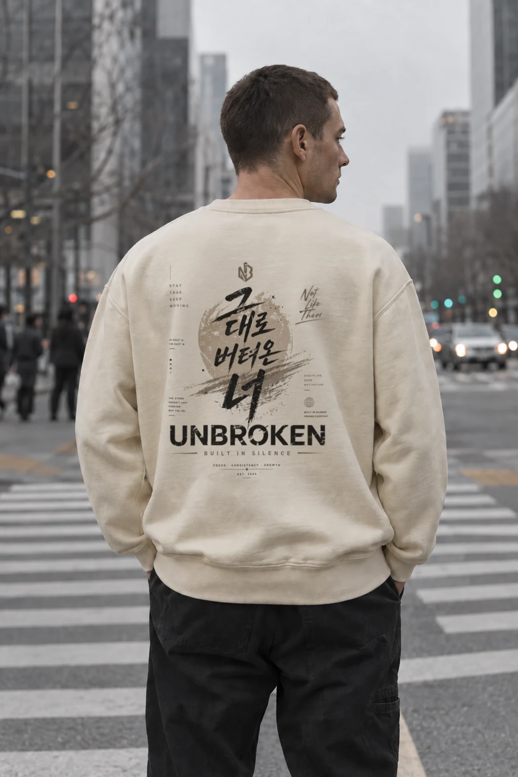 "Built In Silence" Unisex Sponge Fleece Crewneck Sweatshirt | Bella + Canvas 3901