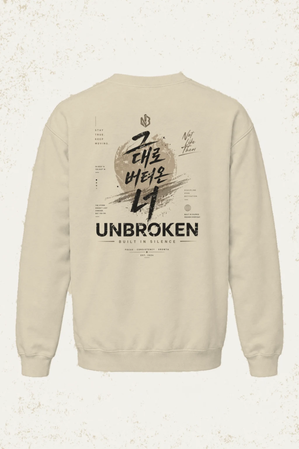 "Built In Silence" Unisex Sponge Fleece Crewneck Sweatshirt | Bella + Canvas 3901