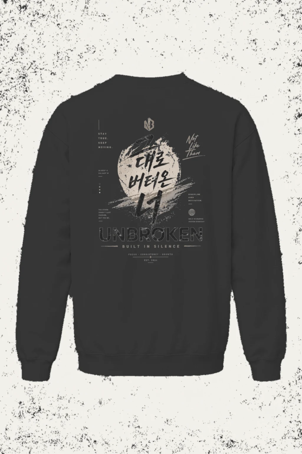 "Built In Silence" Unisex Sponge Fleece Crewneck Sweatshirt | Bella + Canvas 3901