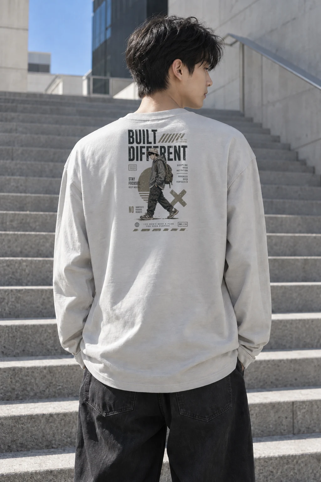 "Built Not Lost" Unisex Longsleeve T-shirt | Gildan 2400