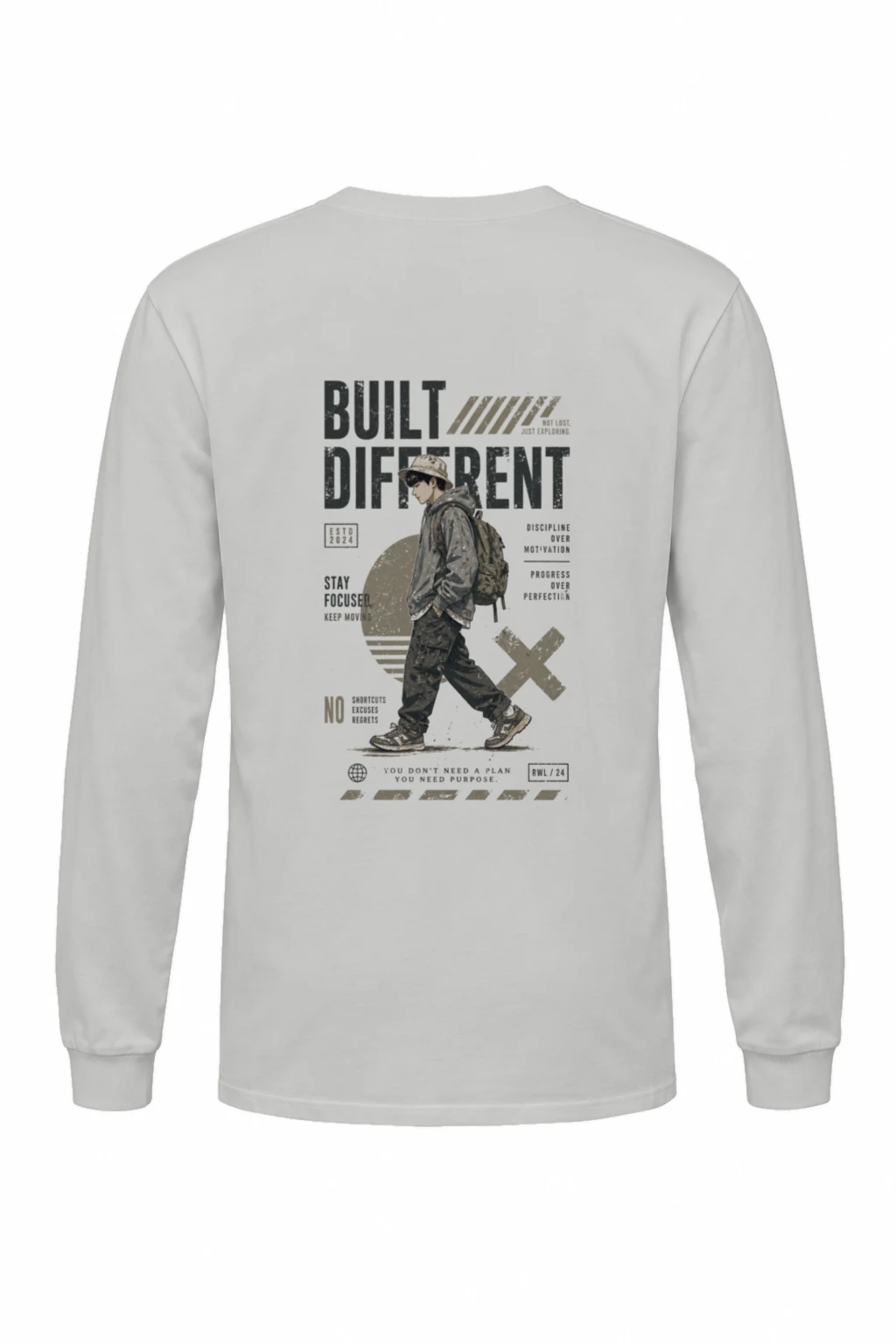 "Built Not Lost" Unisex Longsleeve T-shirt | Gildan 2400