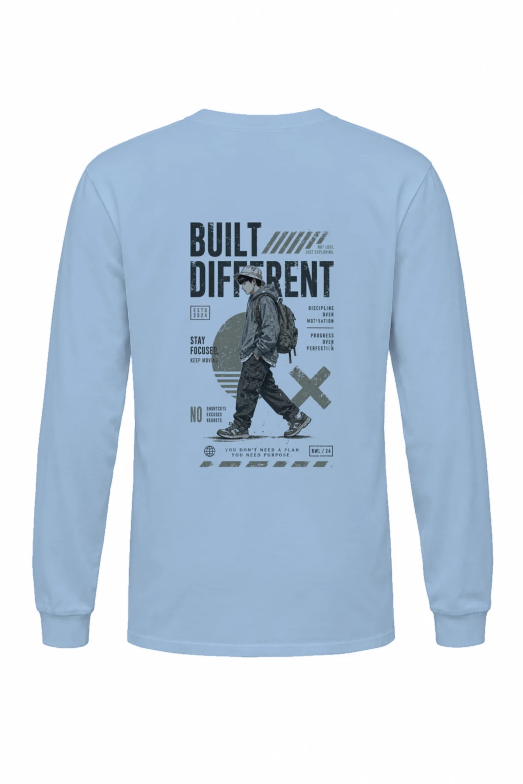 "Built Not Lost" Unisex Longsleeve T-shirt | Gildan 2400