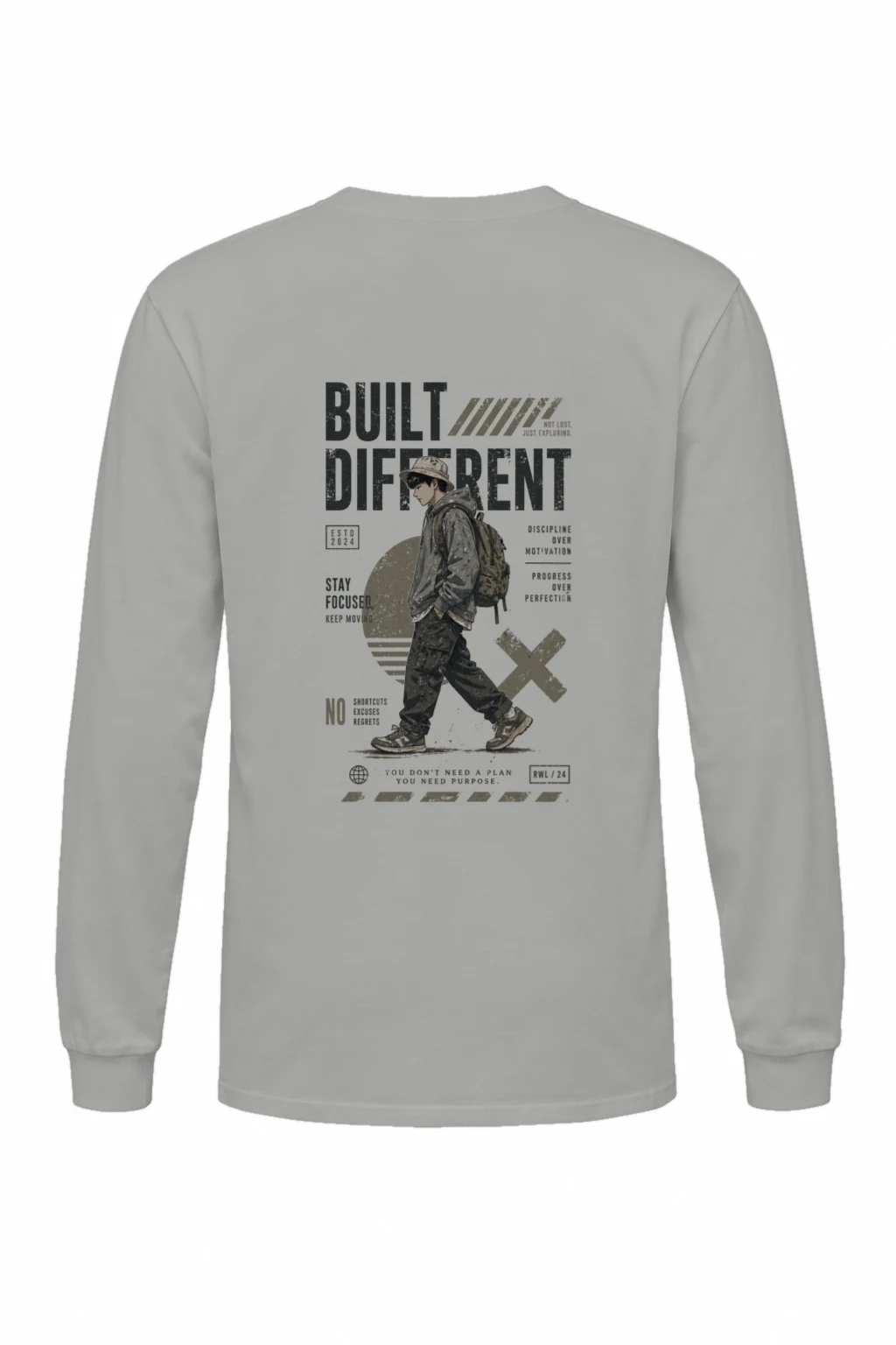 "Built Not Lost" Unisex Longsleeve T-shirt | Gildan 2400