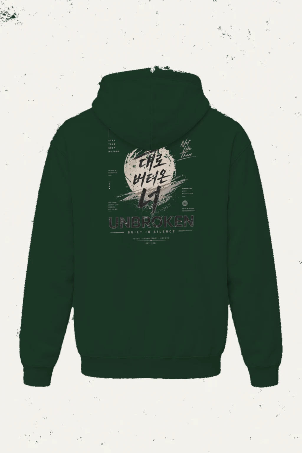 "Built On Silence" Heavy Blend Unisex Pullover Hoodie | Gildan 18500