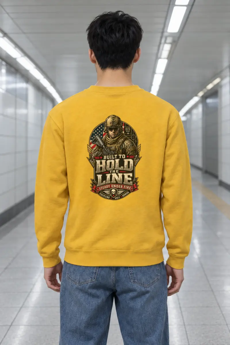 "Built To Hold The Line" Heavy Blend Unisex Crewneck Sweatshirt
