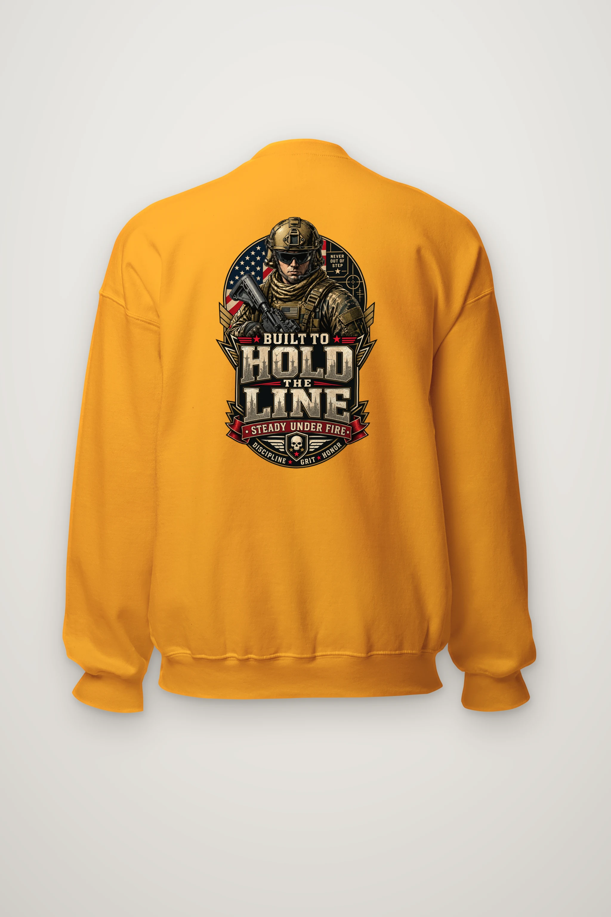 "Built To Hold The Line" Heavy Blend Unisex Crewneck Sweatshirt