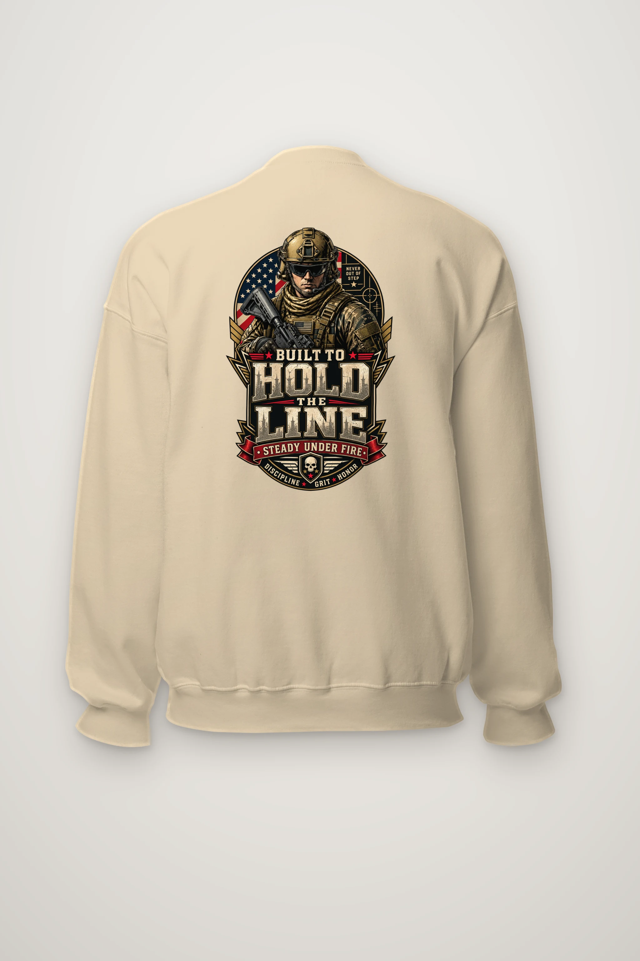 "Built To Hold The Line" Heavy Blend Unisex Crewneck Sweatshirt