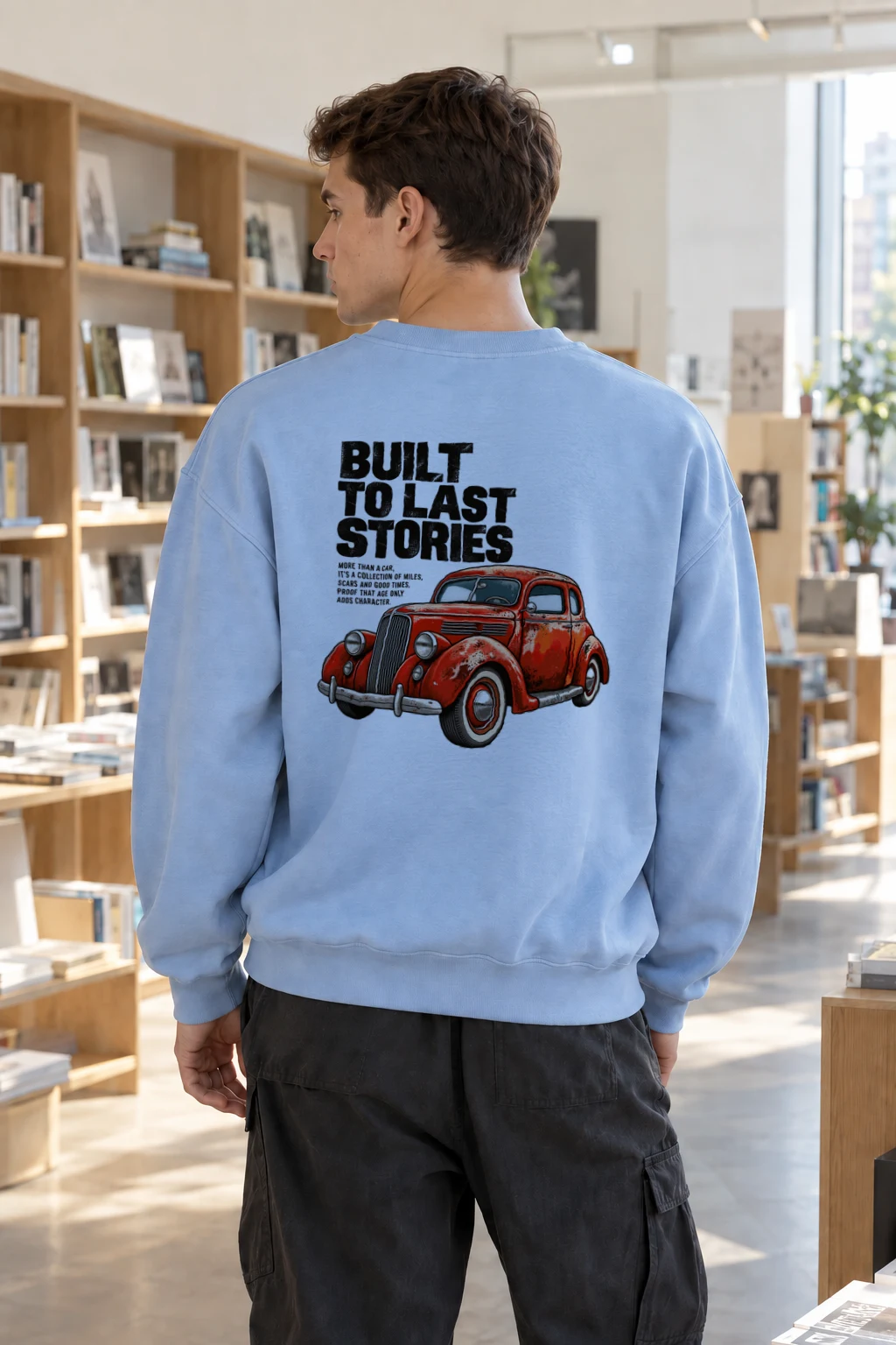 "Built To Last Stories" Heavy Blend Unisex Crewneck Sweatshirt | Gildan 18000