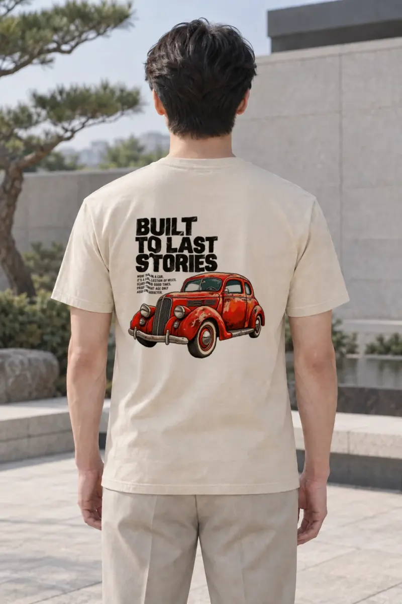 "Built To Last Stories" Heavyweight Unisex Crewneck T-shirt | Gildan 5000