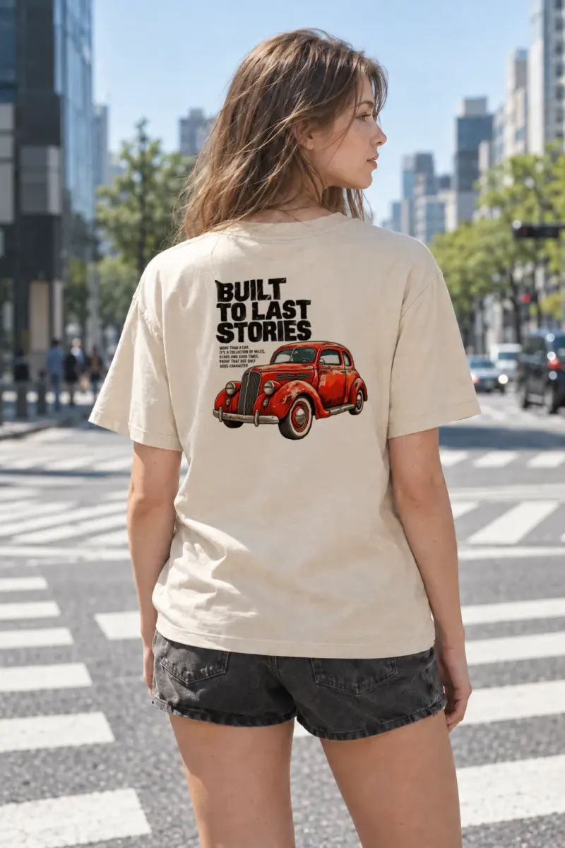 "Built To Last Stories" Heavyweight Unisex Crewneck T-shirt | Gildan 5000